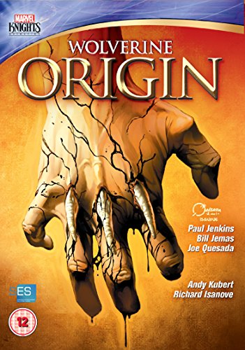 DVD cover for "Wolverine: Origin" featuring a clawed hand illustration.
