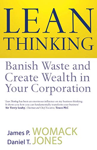 Book cover for Lean Thinking by James P. Womack and Daniel T. Jones.