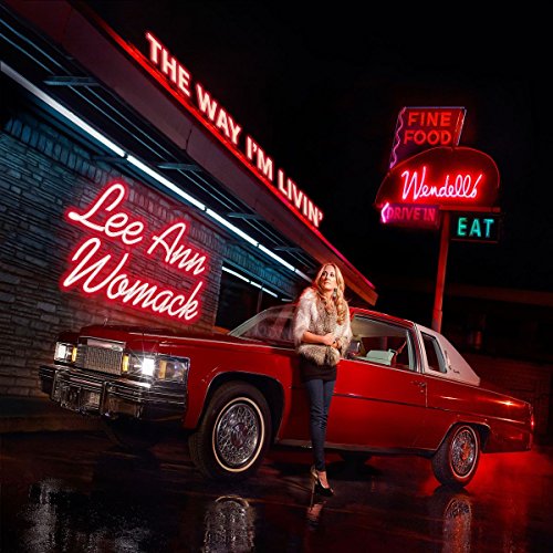 Lee Ann Womack album cover featuring a woman and classic red car.