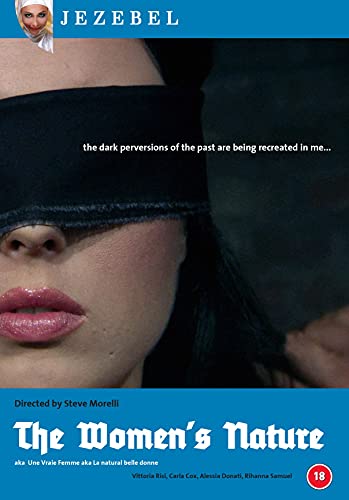 DVD cover featuring a close-up of a woman with a blindfold.