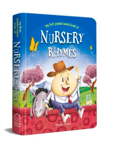Padded board book cover with Humpty Dumpty and a butterfly.