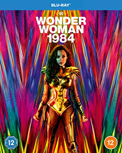 Wonder Woman 1984 Blu-ray cover featuring Gal Gadot in golden armor.
