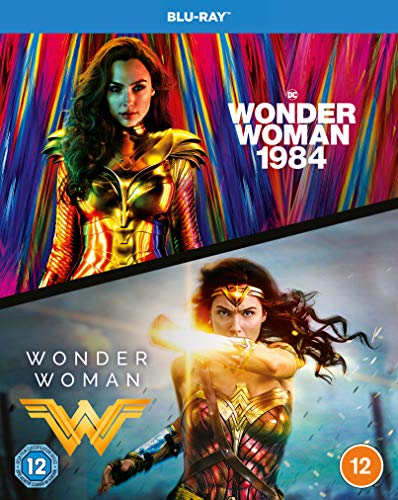 Wonder Woman 1984 Blu-ray cover featuring Gal Gadot in costume.