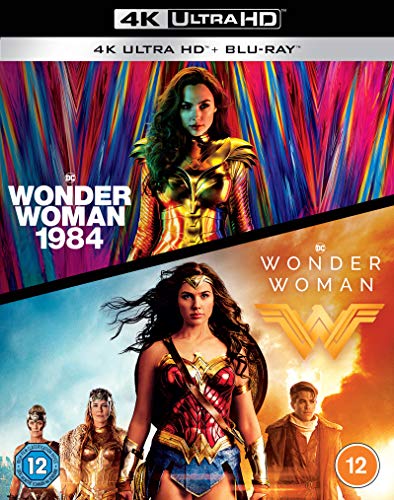 Wonder Woman 1984 and Wonder Woman Blu-ray cover with Gal Gadot.