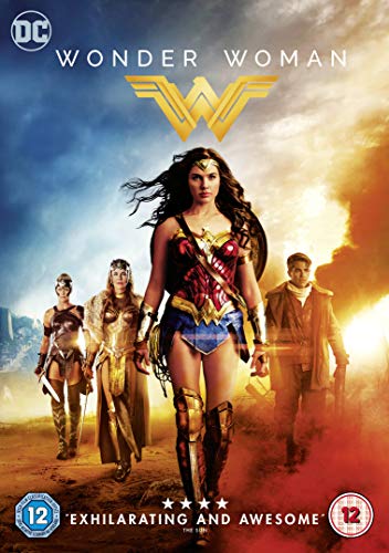 Wonder Woman DVD cover featuring Gal Gadot as the superheroine.
