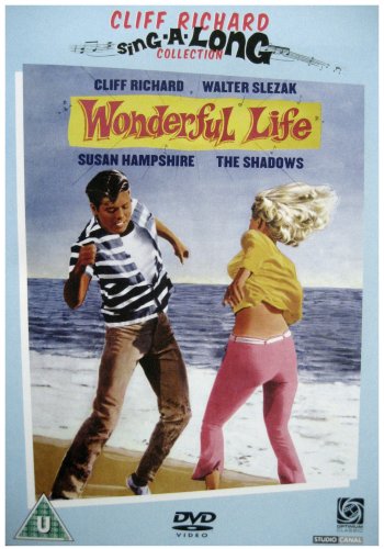 Wonderful Life" DVD cover with Cliff Richard, Susan Hampshire, and beach scene.