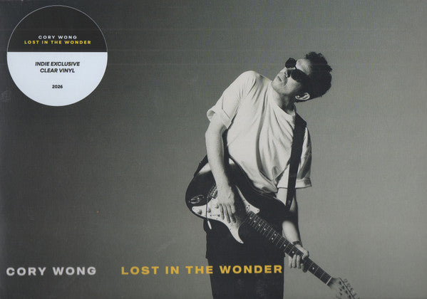 Cory Wong album cover: grayscale photo of a musician with a guitar.