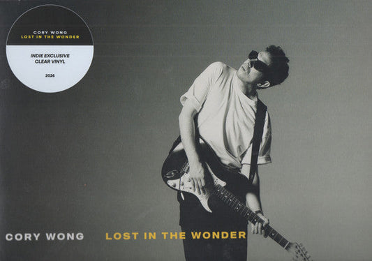 Cory Wong album cover: grayscale photo of a musician with a guitar.