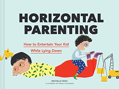 Book cover: illustrated parent and child playing while lying down.