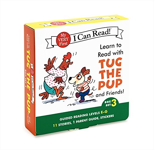 Tug the Pup and Friends box set 3 featuring a cartoon dog and chicken.