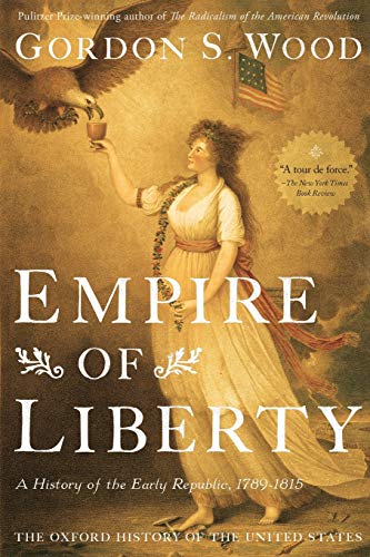 Book cover: “Empire of Liberty” with a classical depiction of Liberty.