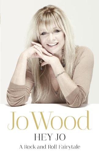 Book cover featuring Jo Wood, smiling, with title "Hey Jo.