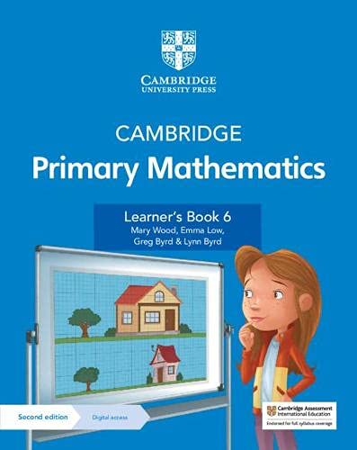 Cambridge Primary Mathematics Learner's Book 6 cover with a girl standing by a whiteboard.