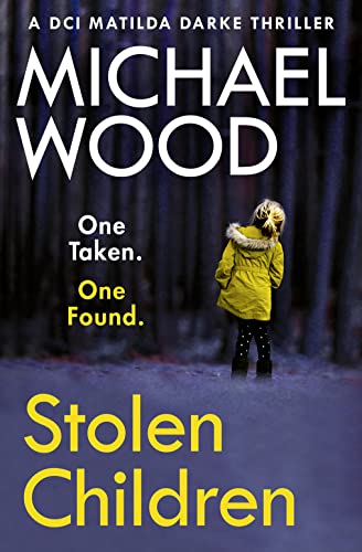 Book cover: young girl in yellow coat stands in snowy woods.