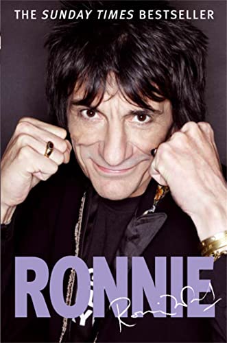 Book cover featuring a portrait of Ronnie Wood with fists raised in a boxing pose.