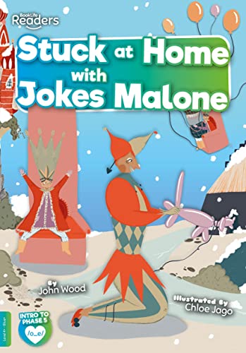 Book cover with illustrated clown and child in a snowy scene.