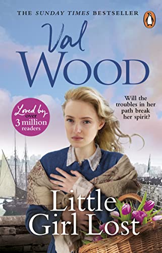 Book cover featuring a young girl with a basket, historical setting.