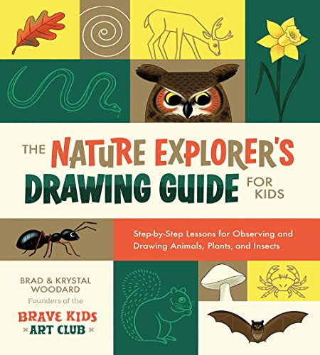 Book cover with illustrations of animals, plants, and insects for kids.
