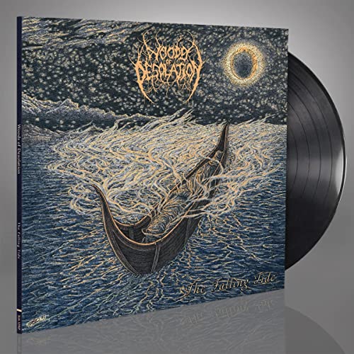 Vinyl record cover depicting a stormy sea and a small boat.