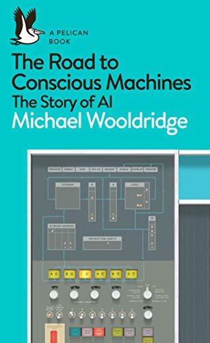 Book cover with teal background, title text, and a vintage computer control panel illustration.