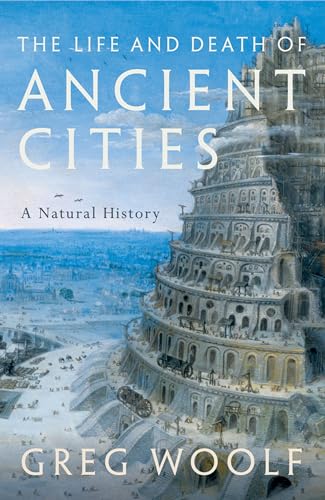 Book cover: “The Life and Death of Ancient Cities” with a tower illustration.