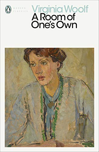 Book cover: "A Room of One's Own" by Virginia Woolf, portrait painting.