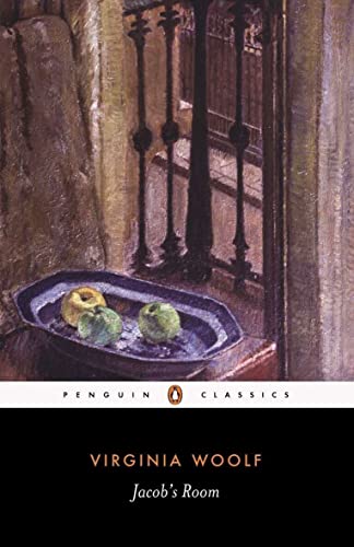 Book cover for Jacob's Room by Virginia Woolf showing a bowl of fruit.