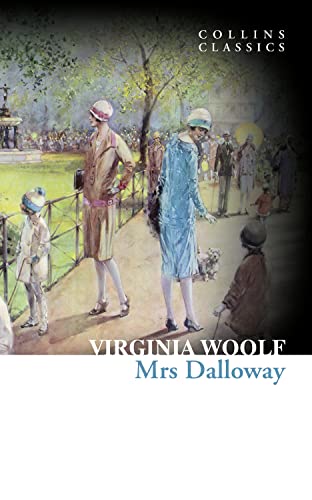Book cover of “Mrs Dalloway” with a painting of women walking.