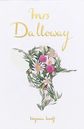 Book cover for Mrs Dalloway featuring a floral silhouette of a woman's head.