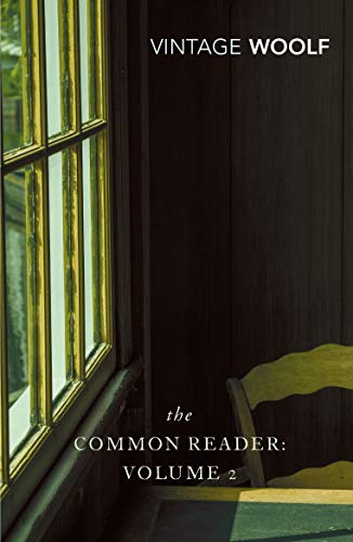 Book cover showing a window and chair with text Vintage Woolf The Common Reader.