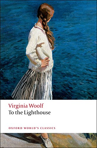 Book cover of To the Lighthouse by Virginia Woolf featuring a painting of a girl.