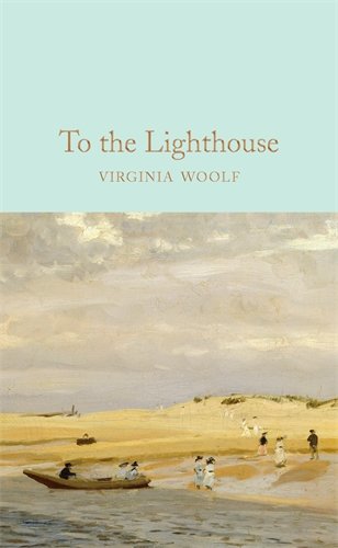 Book cover of To the Lighthouse by Virginia Woolf featuring a beach painting.