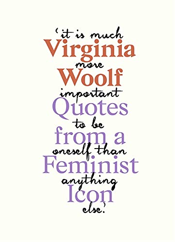 Text-based image featuring Virginia Woolf's name and quote fragments.