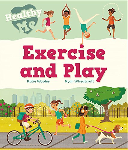 Children exercising and playing in a park on the cover of a book.