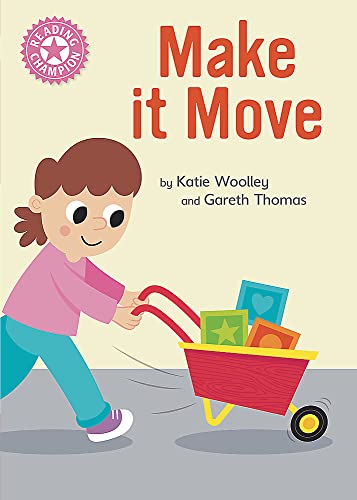 Book cover: girl pulling a red wagon with colorful blocks.