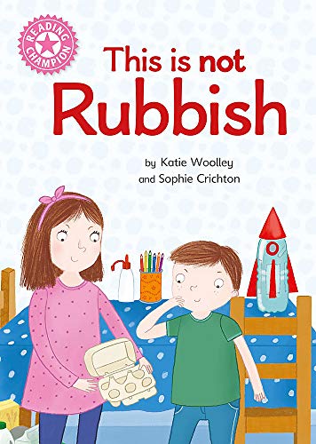 Book cover with children crafting with recycled materials.