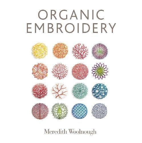 Book cover with colorful, circular embroidery designs and title text.