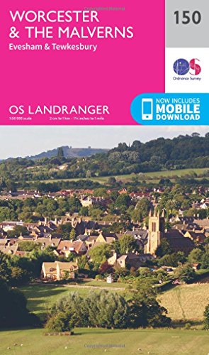 Ordnance Survey Landranger map 150 cover, showing a rural English townscape.