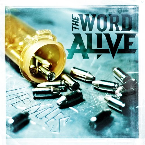 CD cover for "Word Alive - Life Cycles" with pills and bullets.