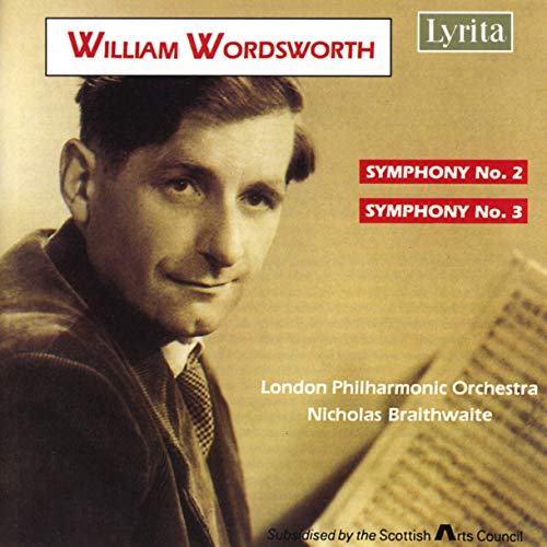 CD cover featuring portrait of composer William Wordsworth and text details.