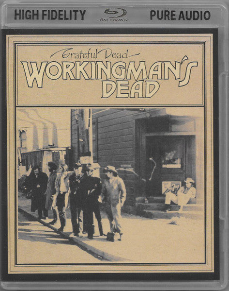 Blu-ray cover for Grateful Dead’s “Workingman’s Dead” with a sepia-toned photograph.