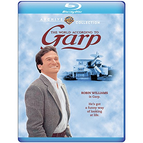 Blu-ray cover for "The World According to Garp" featuring Robin Williams.