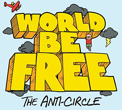 CD cover with yellow 3D text, a biplane, and a cartoon figure.