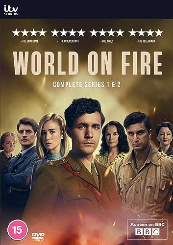 “World on Fire” DVD cover featuring a group of actors in period clothing.