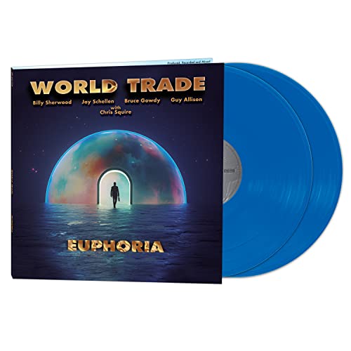 “Euphoria” vinyl record with cover art of a figure entering a glowing arch.