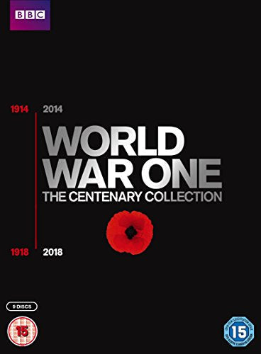 Black DVD cover with "World War One: The Centenary Collection" and red poppy.