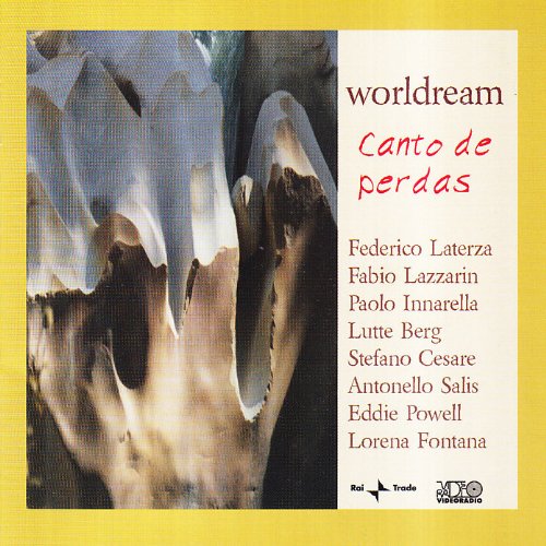 CD cover for "Worldream - Canto De Perdas" with abstract art and text.