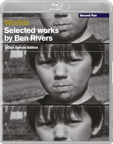 Blu-ray cover for “Worlds” by Ben Rivers, featuring a child’s face.