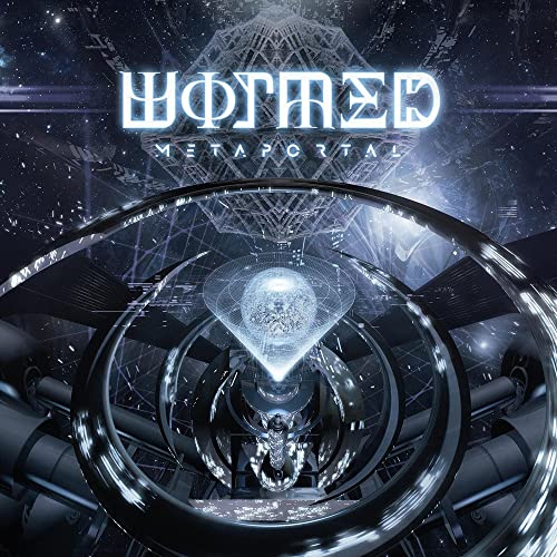 “Wormed - Metaportal” CD cover: futuristic, swirling design with glowing orb and skull.