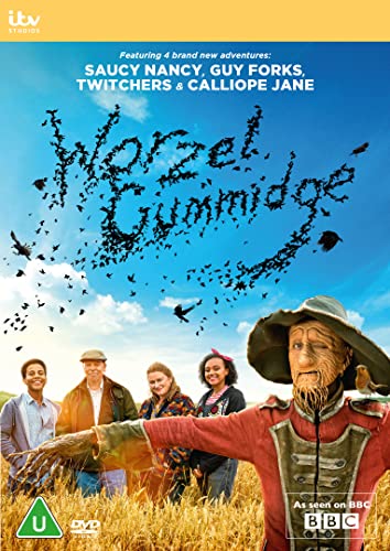 Worzel Gummidge DVD cover featuring the scarecrow and cast against a blue sky.
